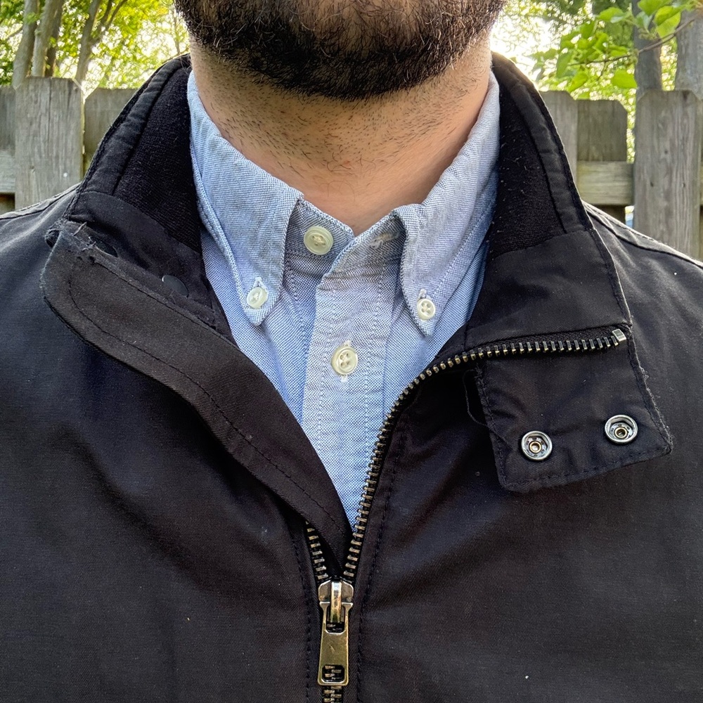 H&M Men's Classic Black Bomber Jacket - Picture 2 of 6